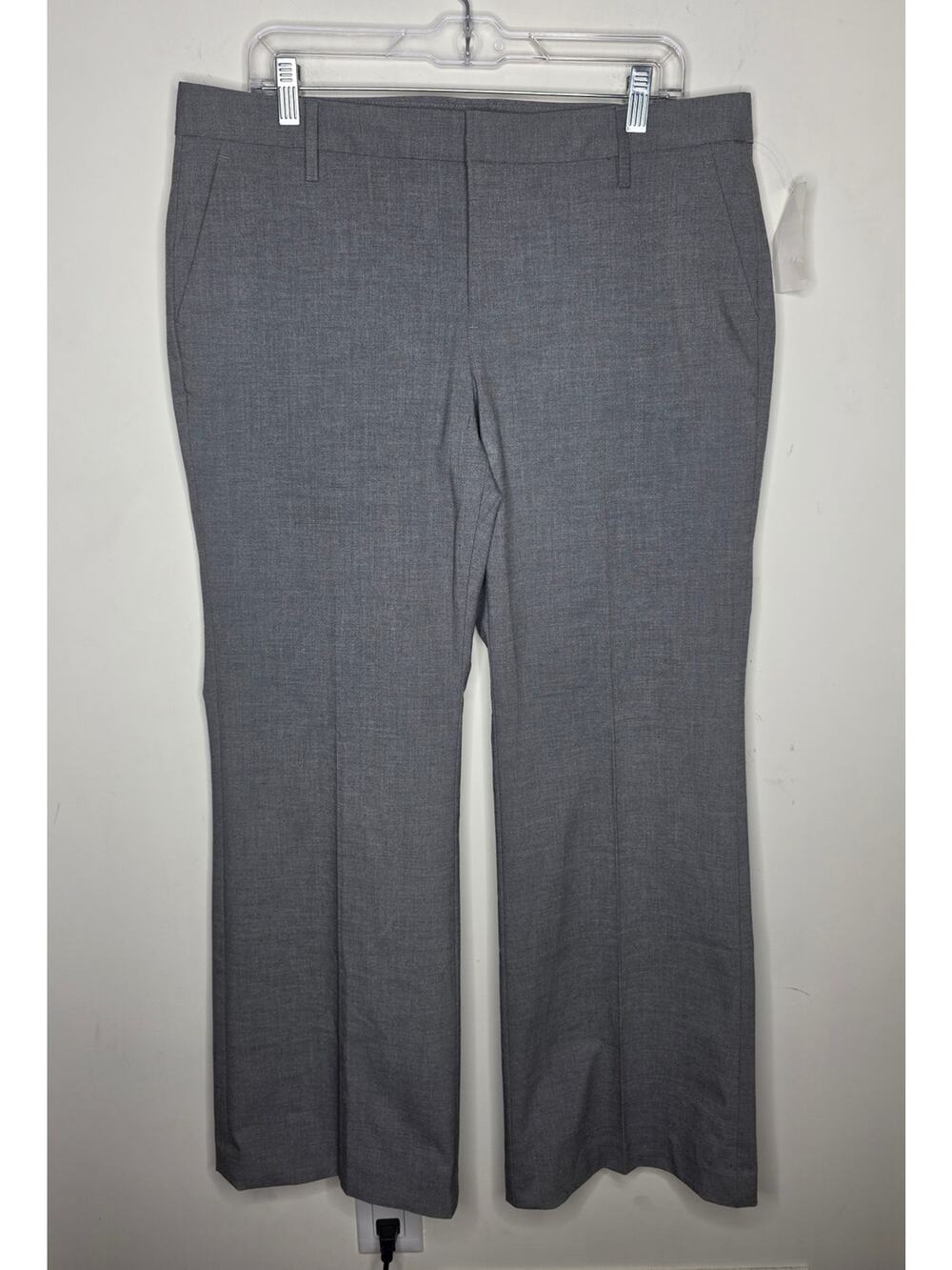 NWT Gap Stretch grey straight fit ankle dress pants - 14